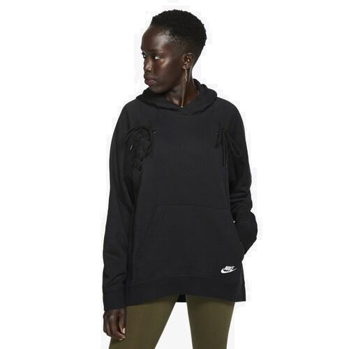 最上の品質な 取寄 ナイキ レディース エッセンシャル タイ フリース フーディ Nike Women S Essential Tie Fleece Hoodie Black White Nike V Ss Bhavaspa Com