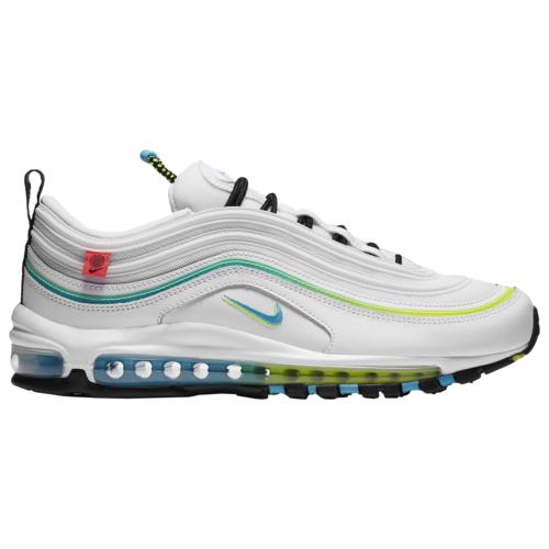 超特価激安 取寄 ナイキ スニーカー メンズ シューズ エアマックス 97 Nike Men S Shoes Air Max 97 White Blue Fury Volt 限定製作 Emoreno Es