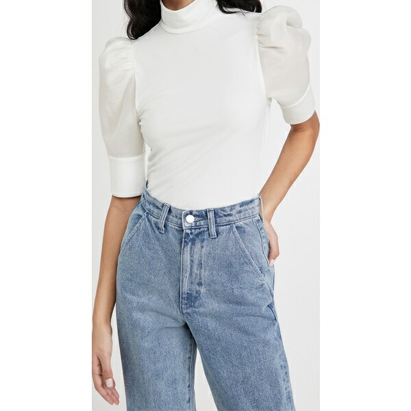 取寄 アリス アンド オリビア レディース マッケイラ タートルネック クロップ 天上 Alice Olivia Women S Mckayla Turtleneck Crop Top Offwhite 送料無料 Pghintheround Com