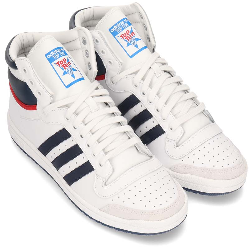 楽天市場 アディダス スニーカー メンズ 白 ハイカット D ホワイト トップテン ハイ Men S Adidas Originals Top Ten Hi White New Navy Collegiate Red 送料無料 父の日 ジェットラグ楽天市場店