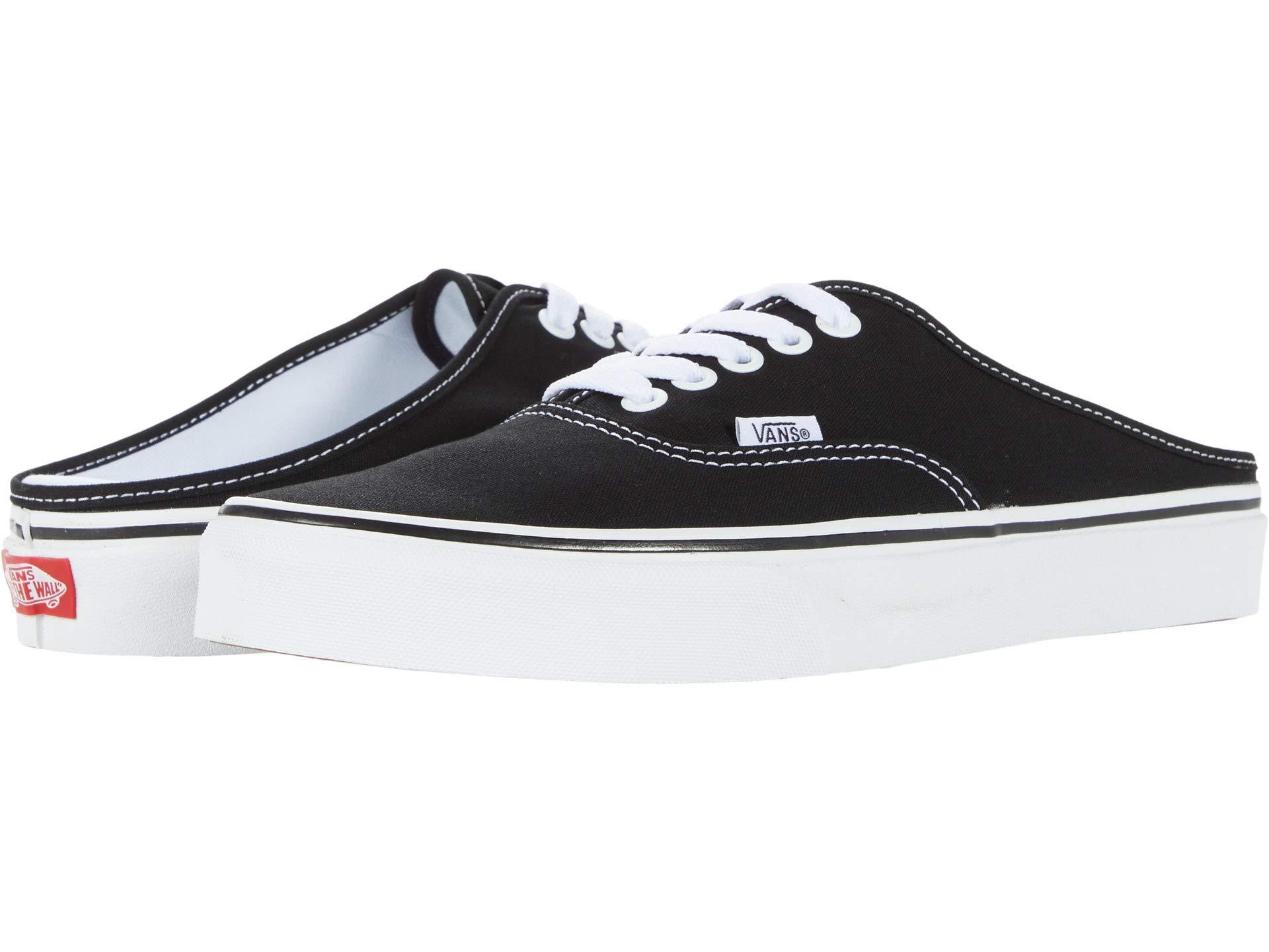 好評 取寄 Vans バンズ スニーカー オーセンティック ユニセックス メンズ レディース ミュール Vans Unisex Authentic Mule Black True White 魅了 Stopinsectes Com