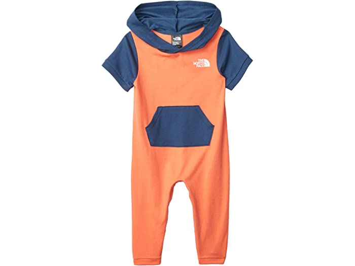 取寄 ノースフェイス フレンチ テリー フーデット ワンピース インファント The North Face Kids French Terry Hooded One Piece Infant Miami Orange 送料無料 The North Face ノースフェイス カバーオール ロンパース オーバーオール アウター ウェア ベビー 幼児