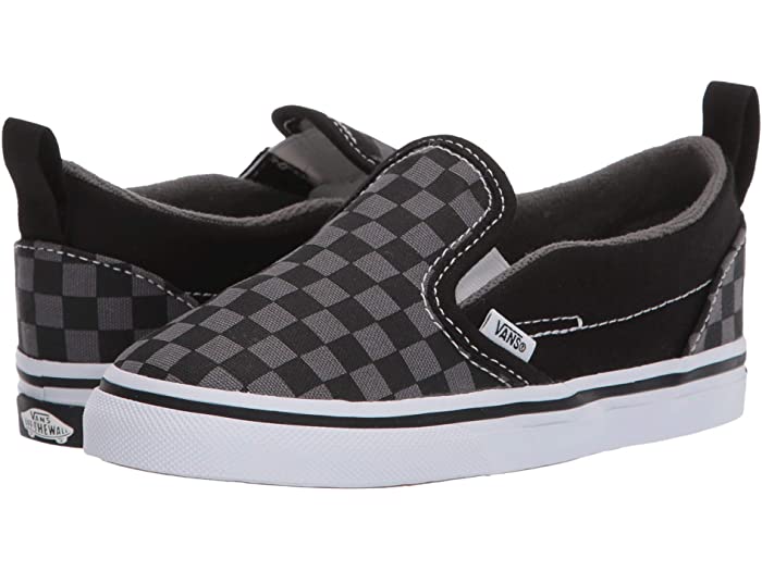 注目ブランド 楽天市場 取寄 バンズ スリッポン V Vans Kids Slip On V Infant Toddler Checkerboard Black Pewter スウィートラグ レビューで送料無料 Www Psht Or Id