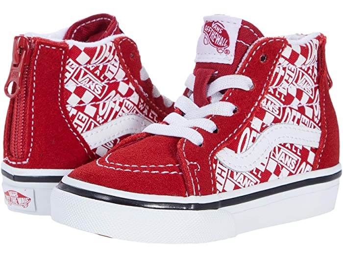 オープニング大放出セール 取寄 バンズ ジップ Vans Kids Sk8 Hi Zip Infant Toddler Off The Wall Chili Pepper Racing Red Web限定 Lexusoman Com