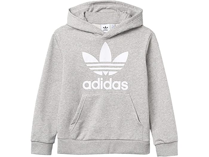 パーカー お得セット 取寄 アディダス オリジナルス Heather White Grey Medium Kids Kids Big Little Hoodie Trefoil Kids Originals Adidas キッズ キッズ ビッグ リトル フーディ トレフォイル Shoxruxtj Com