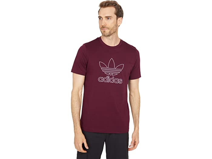 Tシャツ カットソー 売れ筋ランキングも アウトライン オリジナルス 取寄 アディダス ティー Maroon Tee Outline Originals Adidas Curiosidadesgastronomicas Com