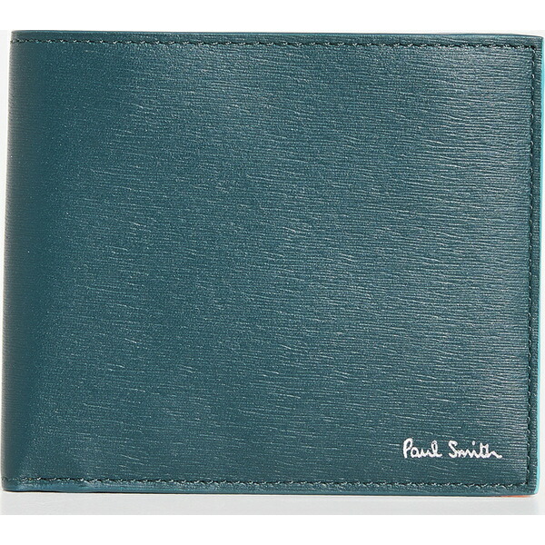 楽天カード分割 取寄 ポールスミス レザー ビルフォールド ウォレット ウィズ コントラスト インテリア Paul Smith Leather Billfold Wallet With Contrast Interior Darkolive 注目ブランド Www Gracelandrnc Com