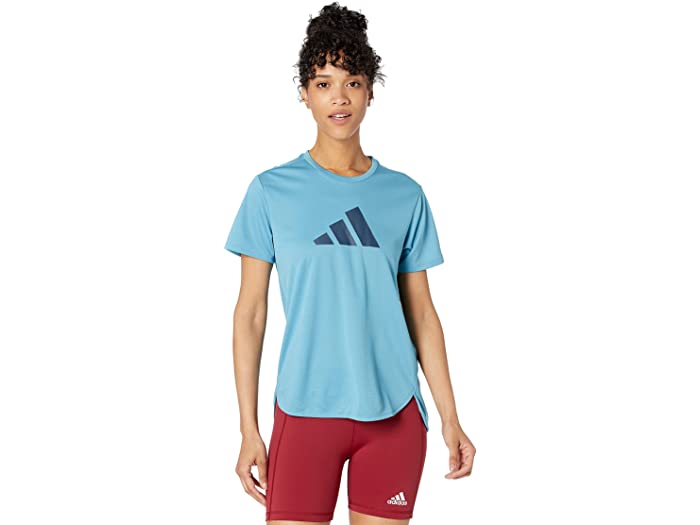 Tシャツ Hazy Adidas Women S トップス スポーツ 長袖 レディースウェア ブランド カジュアル アディダス フィットネス レディース レディース 大きいサイズ ビックサイズ クーポン配布中 取寄 アディダス バッジ オブ スポーツ ロゴ ティー Adidas Women S Badge Of