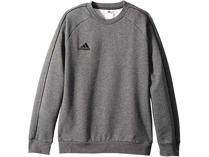 取寄 Adidas コア 18 スウェットシャツ トップ リトル キッズ ビッグ キッズ Adidas Kids Core 18 Sweatshirt Top Little Kids Big Kids Dark Grey Heather Black Adidas アディダス スウェット キッズ フリース トレーナー ジュニア レディースサイズ ブランド スポーツ