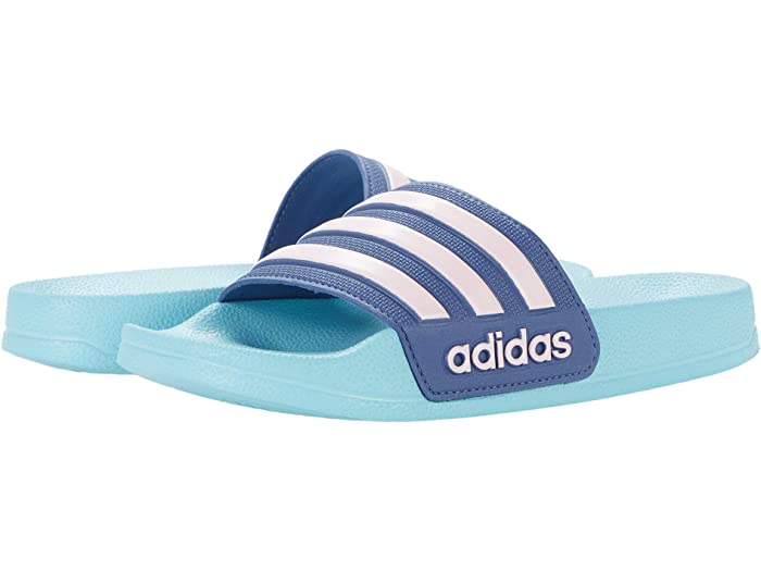 取寄 Adidas アディレッタ 横すべり トドラー リトル キッズ ビッグ キッズ Adidas Kids Adilette Shower Slide Toddler Little Kid Big Kid Hazy Sky Clear Pink Crew Blue Adidas アディダス サンダル キッズ 商標名 ジュニア スポーツ カジュアル ストリート たくさん