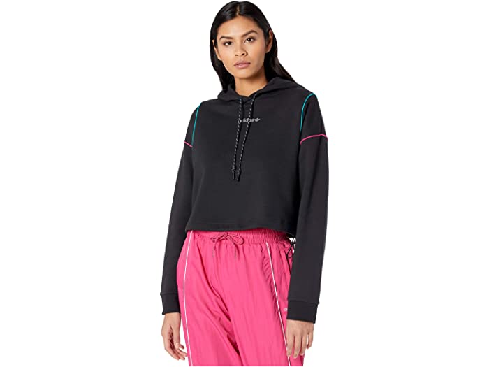 取寄 Adidas Originals クロップド フーディ Adidas Originals Cropped Hoodie Black Adidas Originals アディダス オリジナルス パーカー トレーナー トップス ブランド 簡略 レディース 女性 ファッション ストリート 大幅大きさ ビックサイズ Manitobachiropractors Ca