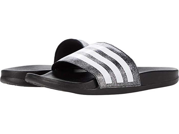 取寄 Adidas アディレッタ コンフォート トドラー リトル キッズ ビッグ キッズ Adidas Kids Adilette Comfort Toddler Little Kid Big Kid Core Black White Core Black Adidas アディダス サンダル キッズ ブランド ジュニア スポーツ インフォーマル ストリート 可成