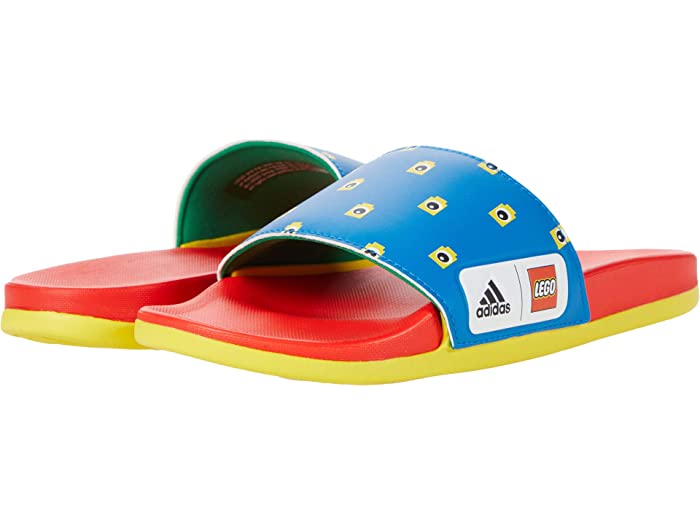 取寄 Adidas アディレッタ コンフォート トドラー リトル キッズ ビッグ キッズ Adidas Kids Adilette Comfort Toddler Little Kid Big Kid Shock Blue Red Yellow Adidas アディダス サンダル キッズ ブランド 男の児 運動 カジュアル ストリート 大きい大いさ
