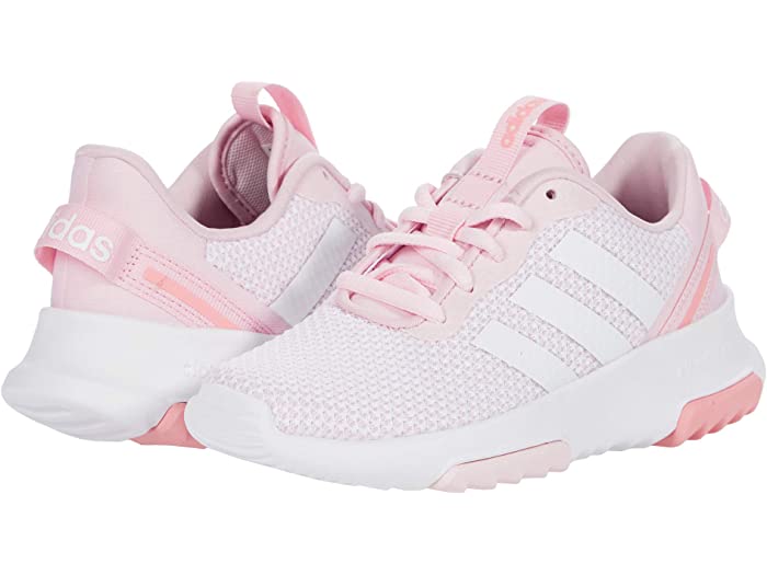 Adidas スニーカー ブランド カジュアル 大きいサイズ アディダス キッズ 2 0 取寄 アディダス ジュニア シューズ 靴 Tr キッズ ストリート ビックサイズ キッズ レーザー 2 0 リトル キッズ ビッグ キッズ Adidas Kids Racer Tr 2 0 Little Kid Big Kid Pink White