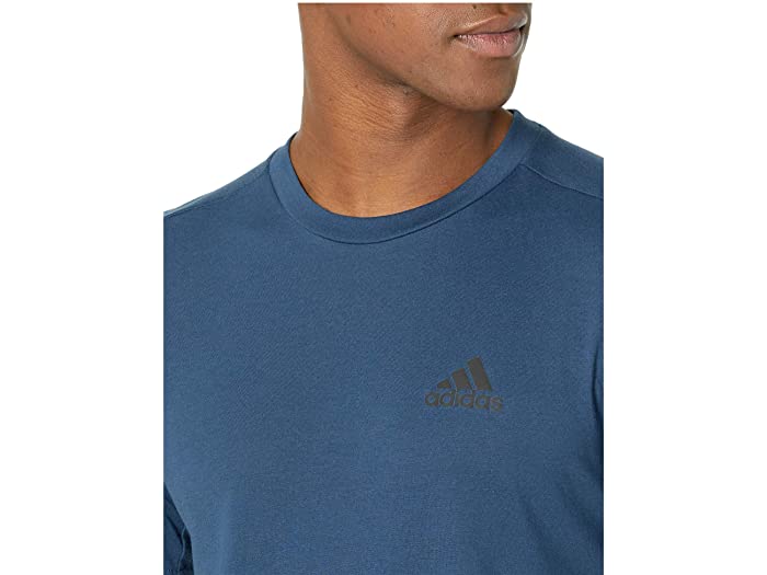 取寄 Adidas 紅茶 Adidas Freelift Tee Crew Navy Black Adidas アディダス メンズ トップス 銘柄 Tyシャツ 長袖 スポーツ フィットネス 躾け 装い 恐ろしい号数 ビックサイズ 表通り Barrakuda At