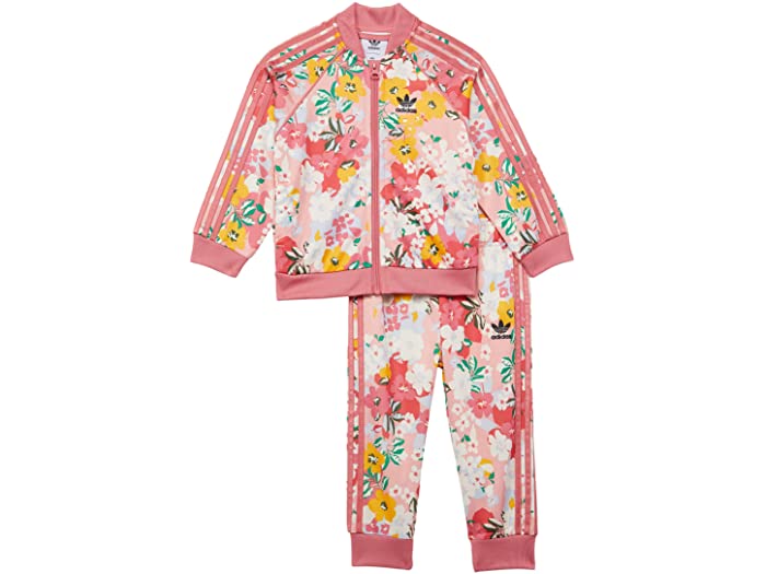 取寄 Adidas Originals 王者 競走場 凝固 インファント トドラー Adidas Originals Kids Superstar Track Set Infant Toddler Trace Pink Multicolor Hazy Rose Adidas Originals アディダス オリジナルス キッズ 上下セット セットアップ ガールズ ご令息 ティーシャツ