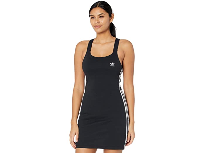 在庫一掃 取寄 アディダス オリジナルス 3ストライプ レイサーバック ドレス Adidas Originals 3 Stripes Racerback Dress Black 新作モデル Dways Id