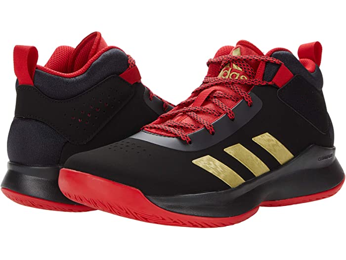 取寄 Adidas クロス エム アップ 5 ワイド リトル キッズ ビッグ キッズ Adidas Kids Cross Em Up 5 Wide Little Kid Big Kid Core Black Gold Metallic Scarlet Adidas アディダス シューズ キッズ スニーカー 商標名 ジュニア カジュアル ストリート