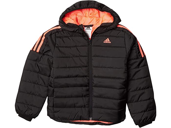 取寄 Adidas パファー ジャンバー クラシック ビッグ キッズ Adidas Kids Puffer Jacket Classic Big Kids Black Adidas アディダス アウター ウェア ジャケット キッズ レディースサイズ スポーツ 商標 カジュアル ファッション 街路 Manitobachiropractors Ca