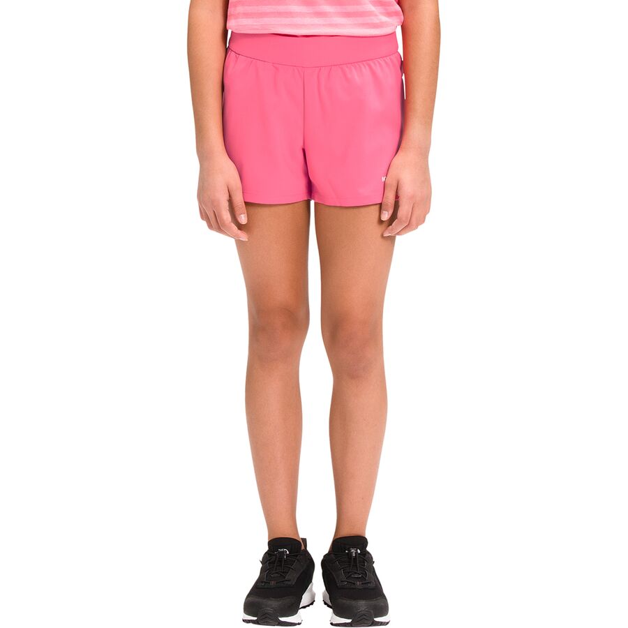 取寄 北方フェース オン 山 漏電 ガールズ The North Face On Mountain Short Girls Prim Pink The North Face ノースフェイス パンツ ボトムス キッズ 遠足 登山 マウンテン アウトドア 流行り物 ブランド 高い大いさ ビックサイズ