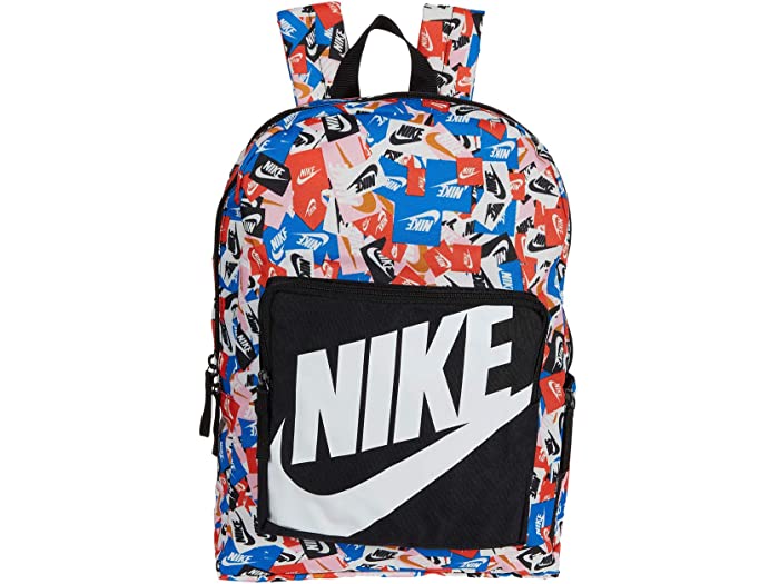 取寄 ナイキ 名著 櫂 誇大 刷る サブバックパック リトル キッズ ビッグ キッズ Nike Kids Classic All Over Print Backpack Little Kids Big Kids Black Black White Nike ナイキ リュック バックパック カバン ブランド Bag フィジカルフィットネス 錬成 モード スポーツ