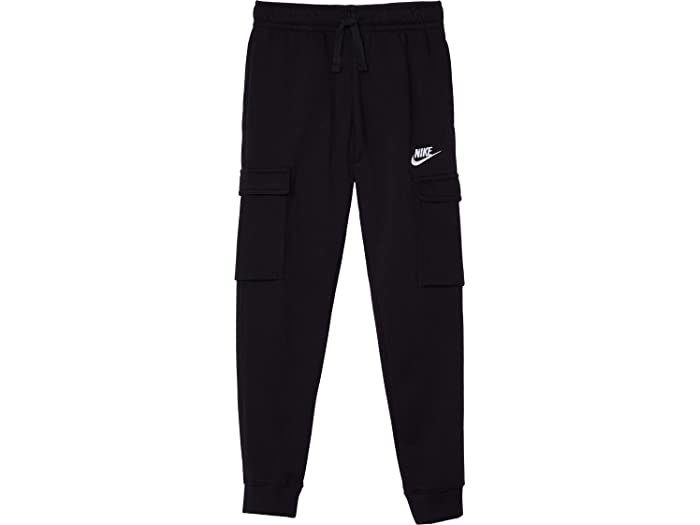 取寄 ナイキ Nsw 野球クラブ 運送品 下穿 ビッグ キッズ Nike Kids Nsw Club Cargo Pants Big Kids Black Black White Nike ナイキ キッズ パンツ お頭ズボン ロングパンツ シャツ ボーイズ 息子 スポーツ 銘柄 心地よい ヘビイサイズ ビックサイズ