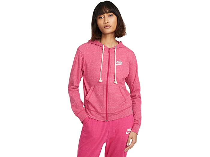 おしゃれ パーカー Vintage Gym Nsw Nike ジップ フル フーディ ビンテージ ジム Nsw 取寄 ナイキ Hoodie Fireberry Sail Zip Full Craccs Gob Ni