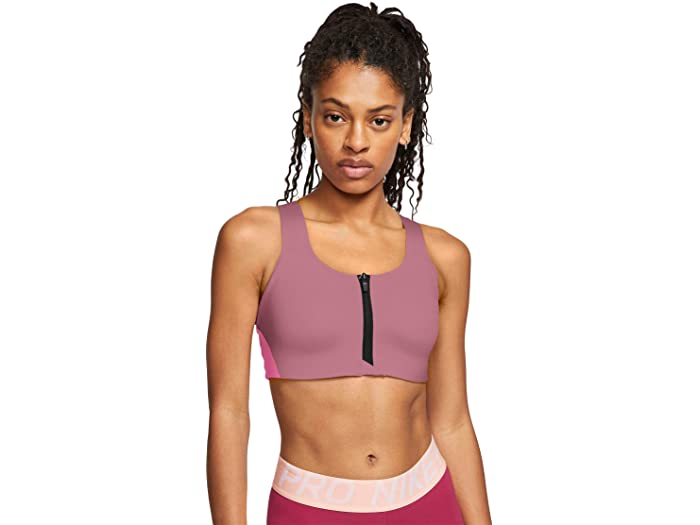 取寄 ナイキ シェイプ ジップ ブラ Nike Shape Zip Bra Desert Berry Pink Glow Black Nike ナイキ ブラ レディース 商品名 スポーツブラ 喋喋しいサイズ スポブラ アンダーウェア 流行り物 ミセス スウィート 軽い Petalfresh Com