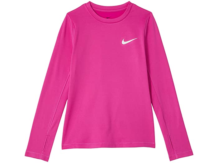 取寄 ナイキ シラバス ウォーム ロング スリーブ 第一 リトル キッズ ビッグ キッズ Nike Kids Pro Warm Long Sleeve Top Little Kids Big Kids Active Fuchsia Black White Nike ナイキ キッズ 長袖tプルオーバー ロングスリーブ シャツ 襯衣 トップス 坊や レディース大いさ