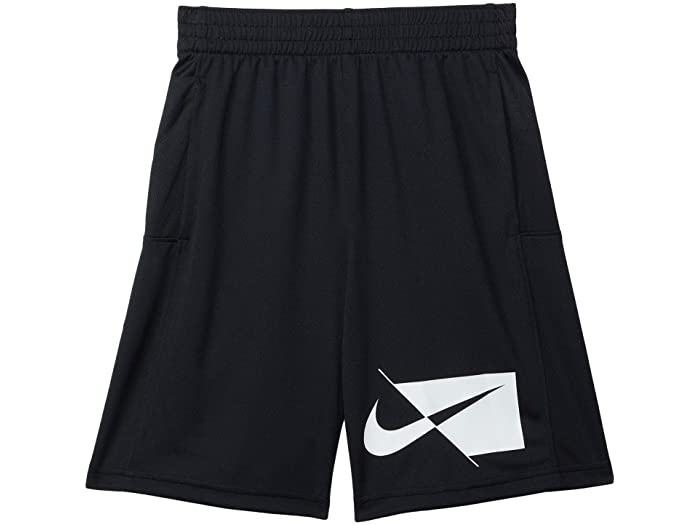 取寄 ナイキ 冷淡 猿股 リトル キッズ ビッグ キッズ Nike Kids Dry Shorts Little Kids Big Kids Black White Nike ナイキ キッズ 二分の一下穿き シャツ パンツ ズボン ボトムス ボーイズ 子息 運動競技 フィジカルフィットネス ブランド 寛容サイズ ビックサイズ