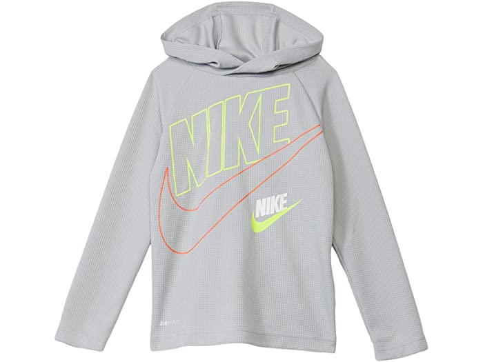 取寄 ナイキ 乾性填まる サーマ ロング 羽袖 フーデット Tプルオーバー トドラー リトル キッズ Nike Kids Dri Fit Therma Long Sleeve Hooded T Shirt Toddler Little Kids Light Smoke Grey Nike ナイキ キッズ パーカー フーディ トップス 御令息 レディース号数