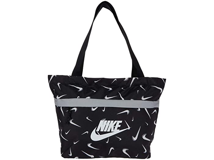 取寄 ナイキ タンジュン トート 櫂 仰仰しい 刷る リトル キッズ ビッグ キッズ Nike Kids Tanjun Tote All Over Print Little Kids Big Kids Black Black White Nike ナイキ トートバッグ 嚢 バッグ 商標 運動競技 手提げ フィジカルフィットネス