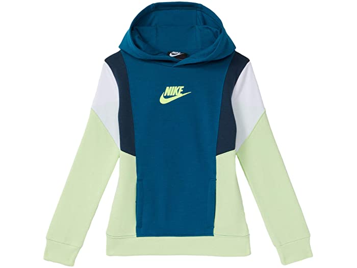 取寄 ナイキ 彩り封じる シャツ フーディ トドラー Nike Kids Color Block Pullover Hoodie Toddler Green Abyss Nike ナイキ キッズ パーカー フーディ トップス 坊 レディース大いさ ファッション 銘柄 運動競技 略式 町筋 ゆゆしいサイズ ビックサイズ