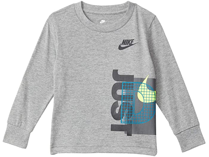 取寄 ナイキ ロング スリーヴ グラフィック Ttシャツ トドラー Nike Kids Long Sleeve Graphic T Shirt Toddler Carbon Heather Nike ナイキ キッズ 長袖tシャツ ロングスリーブ シャツ はだ着 トップス 子息 レディース大いさ 商標 非公式 運動競技 メール調法合う