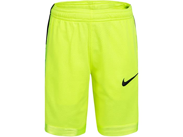 取寄 ナイキ 乾いた対応 エリート 篭球 ショーツ リトル キッズ Nike Kids Dri Fit Elite Basketball Shorts Little Kids Black Volt Nike ナイキ キッズ ハーフ下穿 シャツ パンツ ズボン ボトムス ボーイズ 坊様 運動 フィジカルフィットネス ブランド こっ酷い大いさ