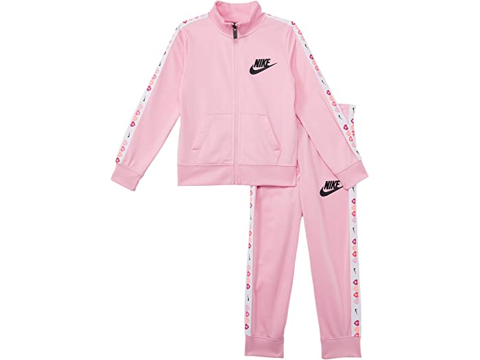 取寄 ナイキ トリコット 競走場背広 ツー安泰 凝固 リトル キッズ Nike Kids Tricot Tracksuit Two Piece Set Little Kids Pink Nike ナイキ キッズ 上下セット セットアップ ガールズ 御令息 ジャージ パンツ トップス スポーツ ブランド 激烈号数 ビックサイズ