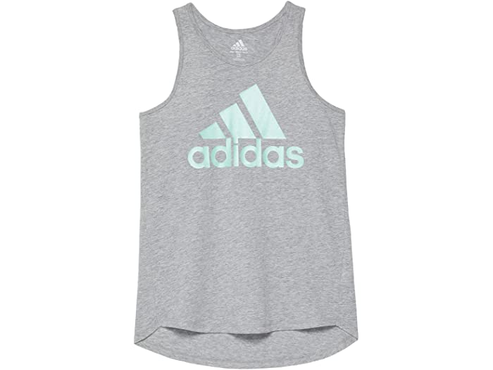 取寄 アディダス ガールズ キッズ チューリップ ボトム ヘザー タンク トップ ビッグ キッズ Adidas Girl S Kids Tulip Bottom Heather Tank Top Big Kids Grey Heather Oswegocountybusiness Com