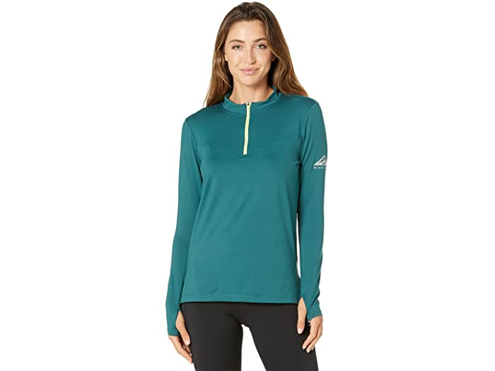 最安 Nike ミッドレイヤー トレイル エレメント レディース 取寄 ナイキ Women S Silver Green Reflective Teal Dark Midlayer Trail Element レディースウェア