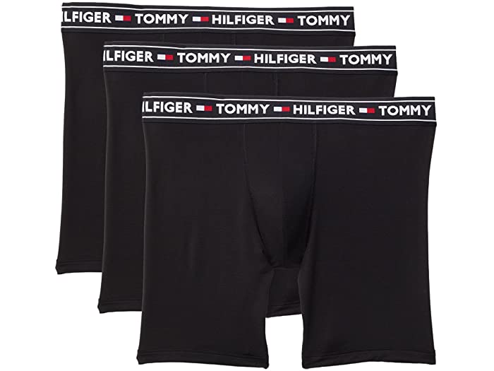 取寄 トミー ヒルフィガー モーダル ボクサー ブリーフ 3パック Tommy Hilfiger Modal Boxer Brief 3 Pack Black Andapt Com