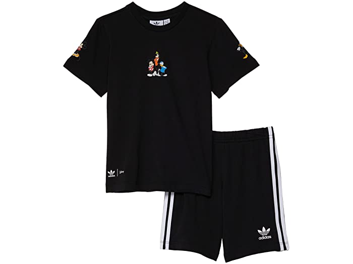 取寄 アディダス オリジナルス キッズ パディ アンド フレンズ キュロット ティー セット インファント トドラー Adidas Originals Kids Mickey Friends Shorts Tee Set Infant Toddler Black Upntabasco Edu Mx