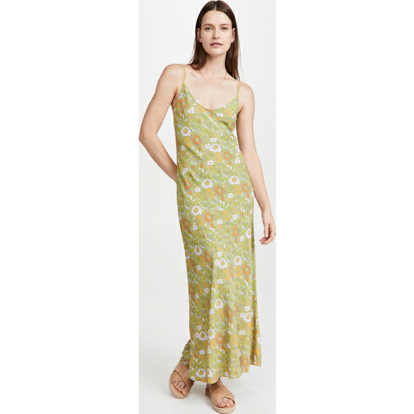 Marc The Jacobs マークジェイコブス ワンピース バイアス ワンピース レディース ブランド おしゃれ ファッション 女性 かわいい 正規品 取寄 マークジェイコブス バイアス スリップ ドレス The Marc Jacobs Bias Slip Dress Greenmulti スウィートラグ