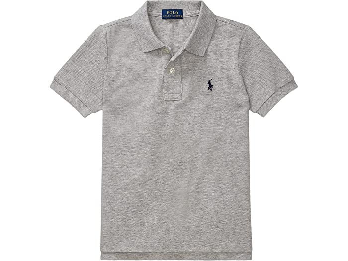 取寄 ポロ ラルフローレン ボーイズ キッズ コットン メッシュ ポロ シャツ ビッグ キッズ Polo Ralph Lauren Boy S Kids Cotton Mesh Polo Shirt Big Kids New Grey Heather Cdm Co Mz
