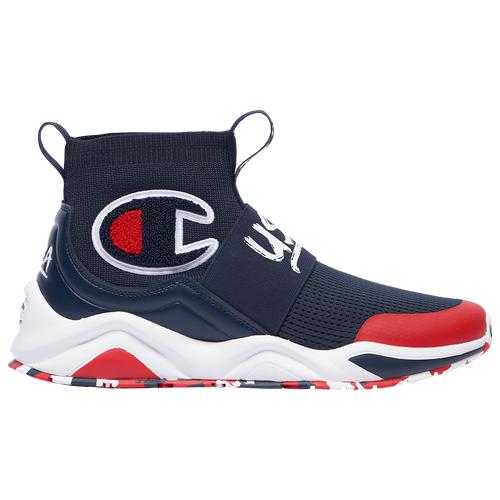 champion rally pro red & white shoes