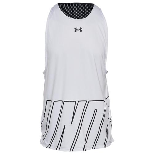 取寄 アンダーアーマー メンズ ベイス分目 リバーシブル 特車 Under Armour Men S Baseline Reversible Tank White Black Black Upntabasco Edu Mx