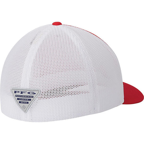 取寄 コロンビア パフォーマンス フィッシング ギア メッシュ ステートサイド ボールキャップ ハイ クラウン Columbia Pfg Mesh Stateside Ball Cap High Crown Mountain Red Usa Triangle Familiesofusa Com