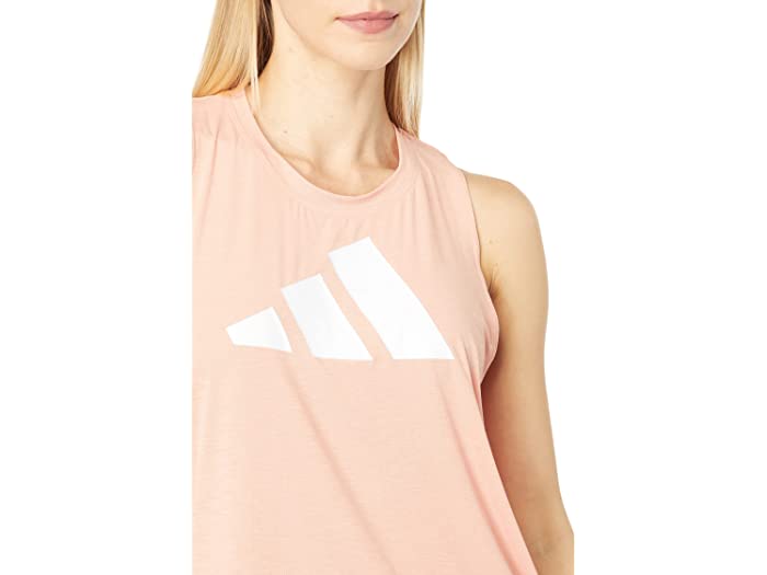 取寄 アディダス レディース ロゴ タンク トップ Adidas Women S 3 Bar Logo Tank Top Ambient Blush White achc Org