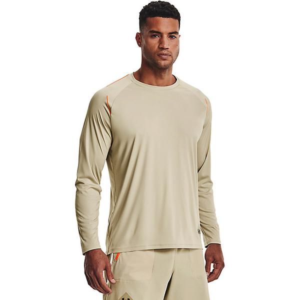 取寄 アンダーアーマー メンズ UA テレイン ロングスリーブ Under Armour Men's Terrain Longsleeve Khaki  Base Black 夏セール開催中