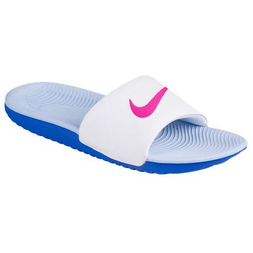 nike kawa slide women's white