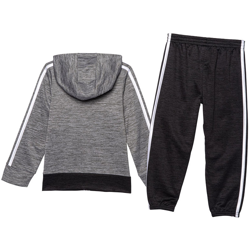 特価品コーナー アディダス ジャージ 上下セット キッズ 90cm 95cm 2歳 3歳 子供服 スポーツウェア ジャージ上下 セットアップ 幼児 かわいい ブランド Adidas 3 Stripe Fleece Hoodie And Joggers Set Sferavisia Hr
