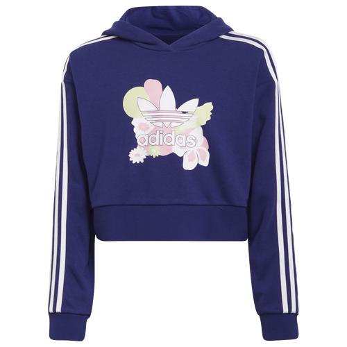 (取寄)アディダス ガールズ クロップド フーディ - ガールズ グレード スクール Girls Cropped Hoodie - Girls' Grade School Purple Multi